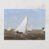 Thomas Eakins - Sailbots Racing on the Delaware ポストカード (正面)