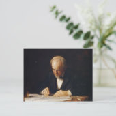 Thomas Eakins-The 書 Master (Benjamin Eakins) ポストカード (スタンド正面)