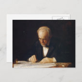 Thomas Eakins-The 書 Master (Benjamin Eakins) ポストカード (正面/裏面)