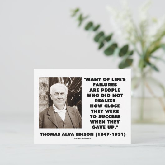 Thomas Edisonが成功に近い失敗を与え発生 (スタンド正面)