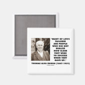 Thomas Edisonが成功に近い失敗を与え発生 マグネット (正面/裏面)