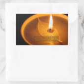 Thomas Edison感動的引用文「使用」 長方形シール (バッグ)