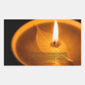 Thomas Edison感動的引用文「使用」 長方形シール (正面)