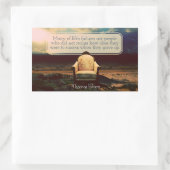 Thomas Edison感動的引用文「Failures」 長方形シール (バッグ)