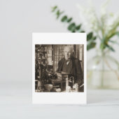 Thomas Edison氏のLab Stereoview ポストカード (スタンド正面)