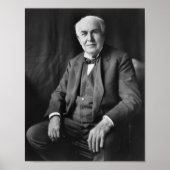 Thomas Edison – 発明家およびビジネスマン ポスター (正面)