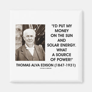 Thomas Edison Sun氏パワー太陽の源 マグネット