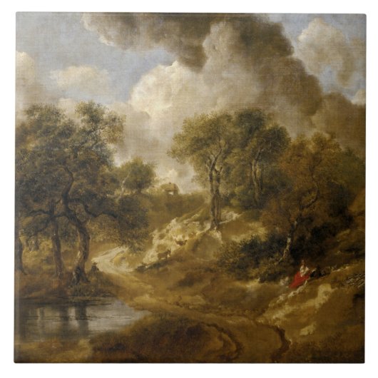 Thomas Gainsborough – サフォークの風景 タイル (正面)