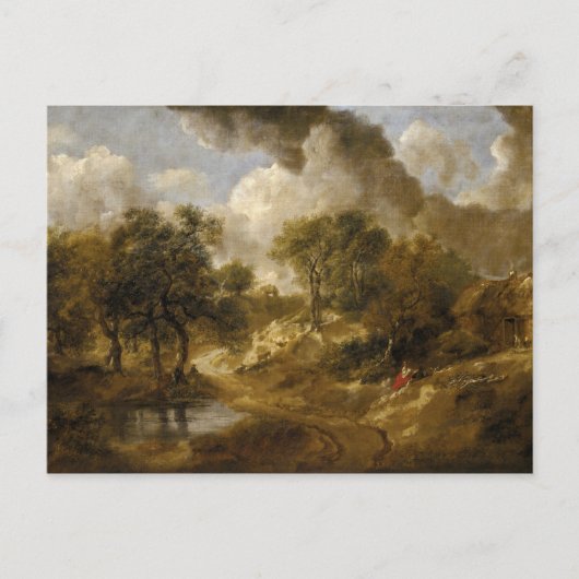 Thomas Gainsborough – サフォークの風景 ポストカード (正面)