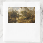 Thomas Gainsborough – サフォークの風景 長方形シール (バッグ)