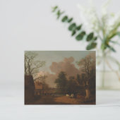 Thomas Gainsborough – ミルクメイドの風景 ポストカード (スタンド正面)
