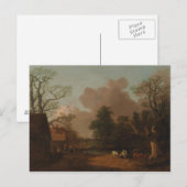Thomas Gainsborough – ミルクメイドの風景 ポストカード (正面/裏面)