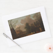 Thomas Gainsborough – ミルクメイドの風景 長方形シール (封筒)
