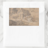 Thomas Gainsborough -姿付きオープン風景 長方形シール (バッグ)