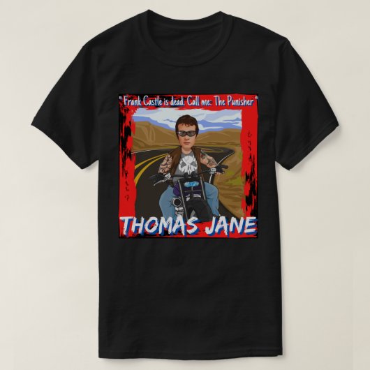 Thomas JaneFrank城は死んでいる私を処罰と呼ぶ Tシャツ (デザイン正面)