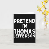 Thomas JeffersonおもしろいレイジーハロウィーンCo カード (黄色い花)