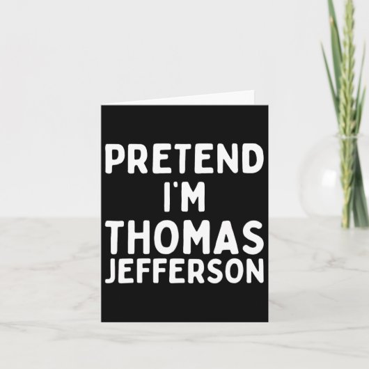 Thomas JeffersonおもしろいレイジーハロウィーンCo カード (正面)