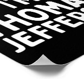 Thomas JeffersonおもしろいレイジーハロウィーンCo ポスター (角)