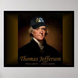 Thomas Jefferson 食べ物を与え UP Poster ポスター
