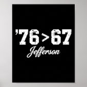 Thomas Jefferson 76 67 Self-evident Make History F ポスター (正面)
