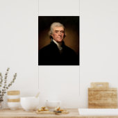 Thomas Jefferson by Rembrandt Peale - Circa 1800 ポスター (キッチン)