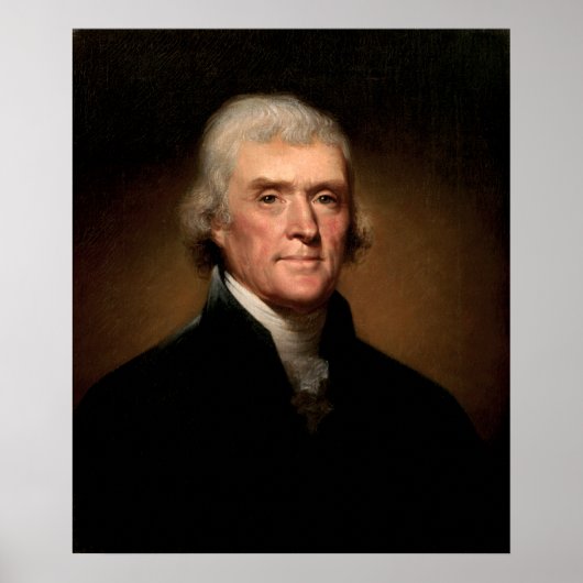 Thomas Jefferson by Rembrandt Peale - Circa 1800 ポスター (正面)