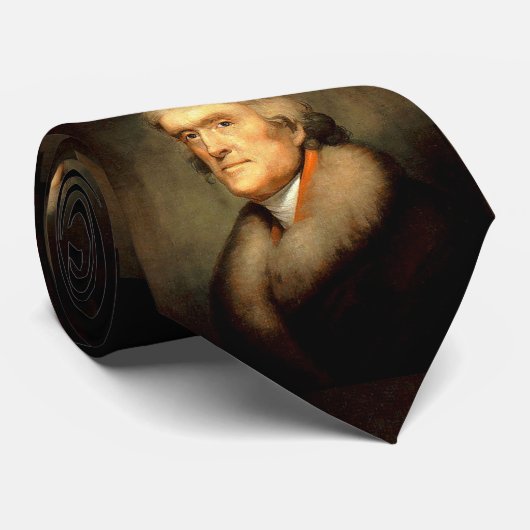 Thomas Jefferson by Rembrandt Peale - Circa 1805 ネクタイ (ロール)