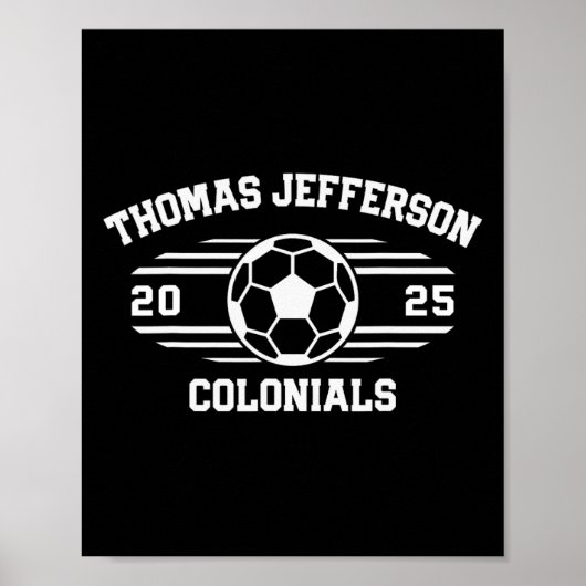 Thomas Jefferson Colonials Soccer Byll 2025  ポスター (正面)