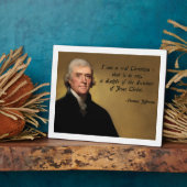 Thomas Jefferson Jesus Christ フォトプラーク (側面)