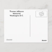 Thomas Jefferson Memorial – ポストカード (裏面)