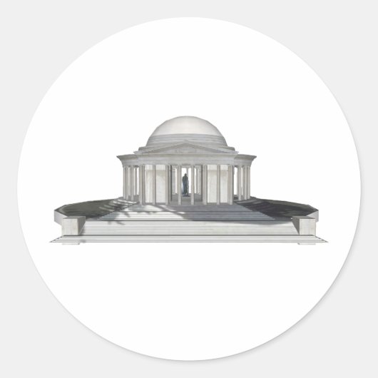 Thomas Jefferson Memorial: 3Dモデル： ラウンドシール (正面)