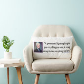 Thomas Jefferson on a Big Government ランバークッション (椅子)