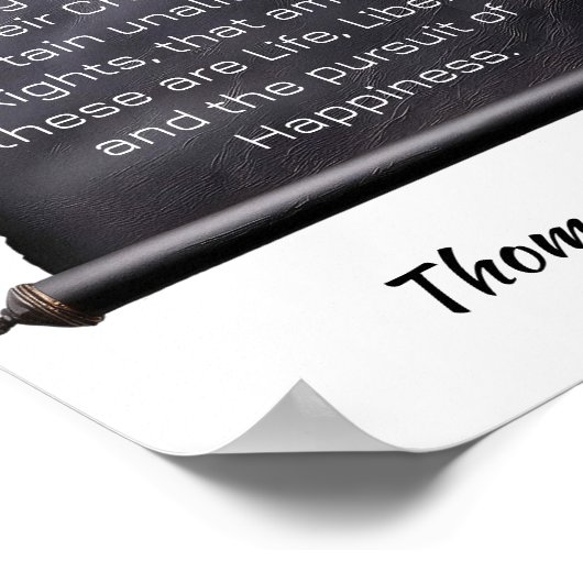 Thomas Jefferson -- We hold these truths to be ポスター (角)