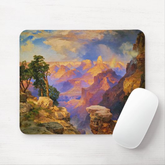 Thomas Moran art, Grand Canyon with Rainbow マウスパッド (マウス)