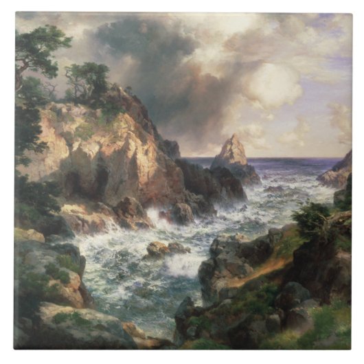 Thomas Moran - Point Lobos, Monterey, California タイル (正面)