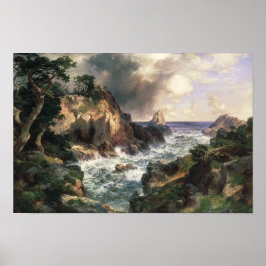 Thomas Moran - Point Lobos, Monterey, California ポスター (正面)