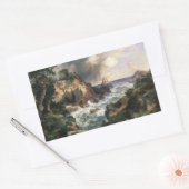 Thomas Moran - Point Lobos, Monterey, California 長方形シール (封筒)