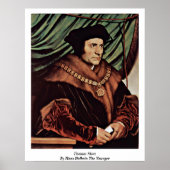 Thomas More By Hans Holbein Young ポスター (正面)