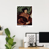 Thomas More By Hans Holbein Young ポスター (ホームオフィス)