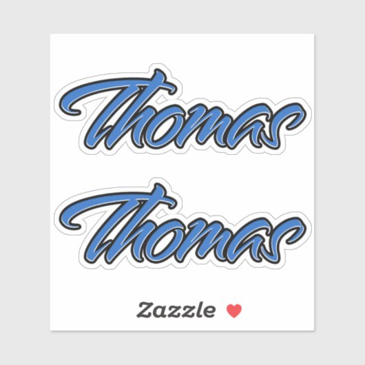 Thomas Name blue Aufkleber Sticker Stickerset シール (シート)