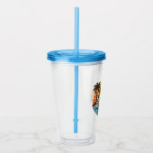 Thomas Retro Sunset Name Design アクリルタンブラー (右)