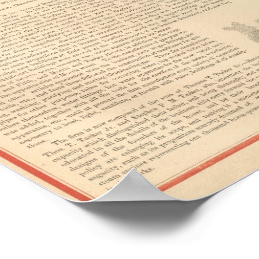 Thomas S Morton、製造元Morris ポスター (角)