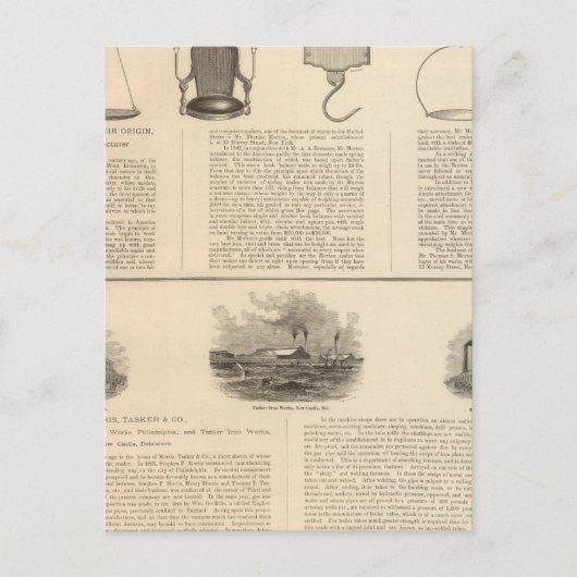 Thomas S Morton、製造元Morris ポストカード (正面)