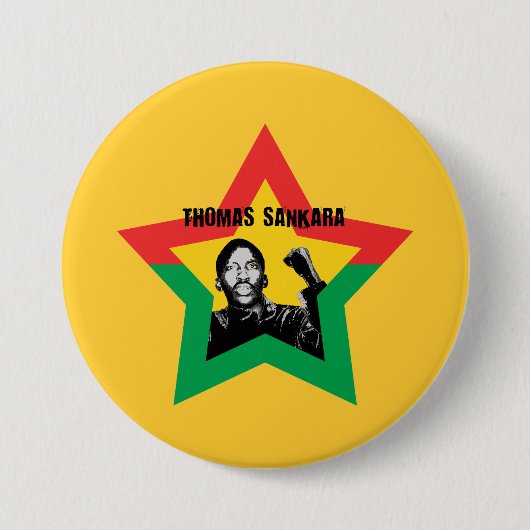 Thomas Sankara "Che"ボタン 缶バッジ (正面)
