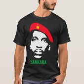THOMAS SANKARA - Pan Africa Black Power Anti Colon Tシャツ (正面)
