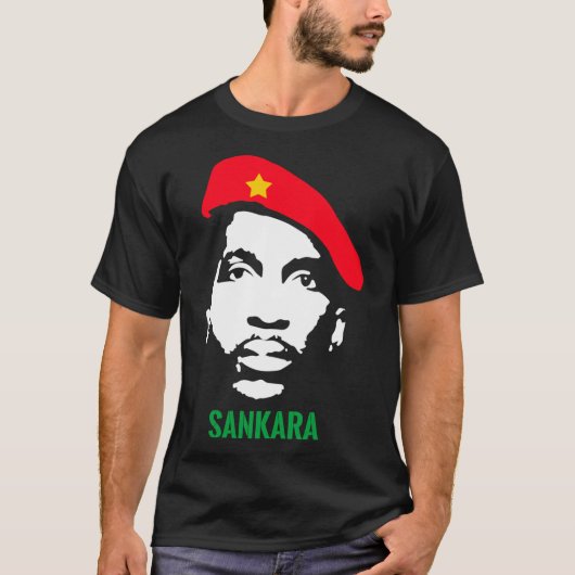 THOMAS SANKARA - Pan Africa Black Power Anti Colon Tシャツ (正面)
