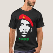 THOMAS SANKARA - Pan Africa Black Power Anti Colon Tシャツ (正面)