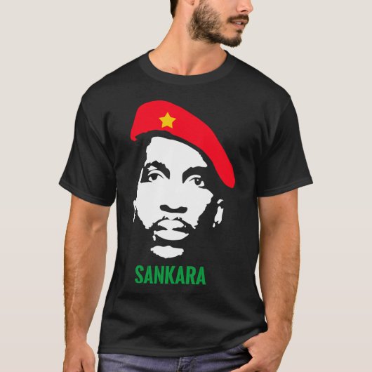 THOMAS SANKARA - Pan Africa Black Power Anti Colon Tシャツ (正面)