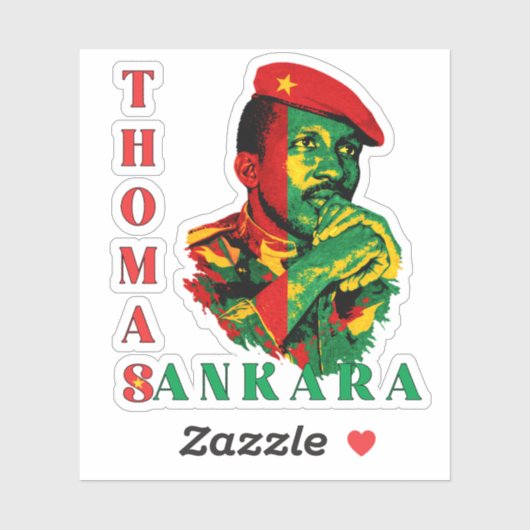 Thomas Sankara Sticker – Pan-African Revolutionary シール (シート)