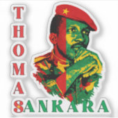 Thomas Sankara Sticker – Pan-African Revolutionary シール (正面)